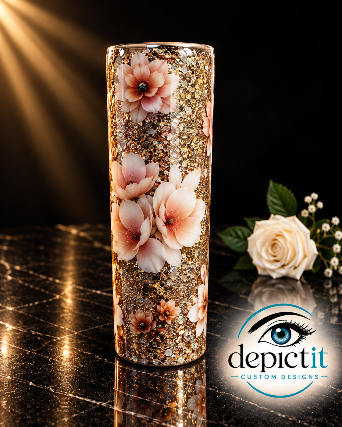 Gold Floral
