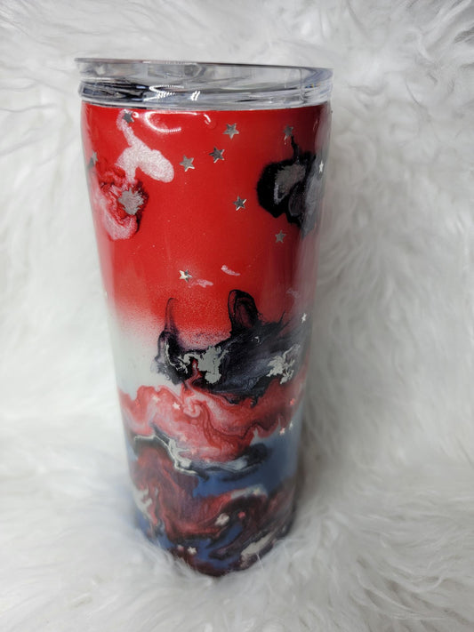 Red, White and Blue - 25 oz Skinny