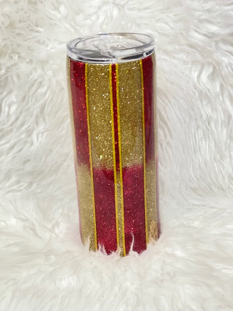#0203 - Red & Gold Reverse Ombre