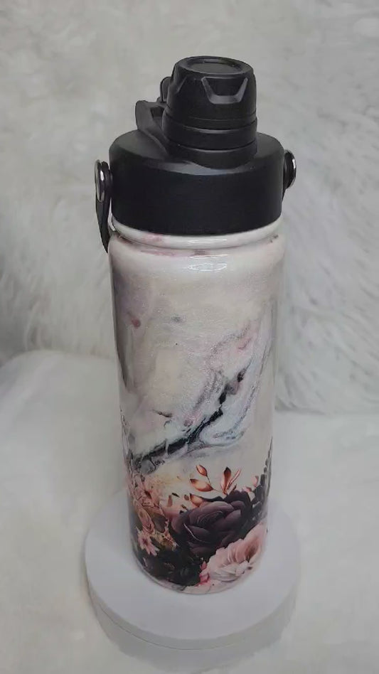 Floral Marble - 18 oz Hydro Duo Tumbler