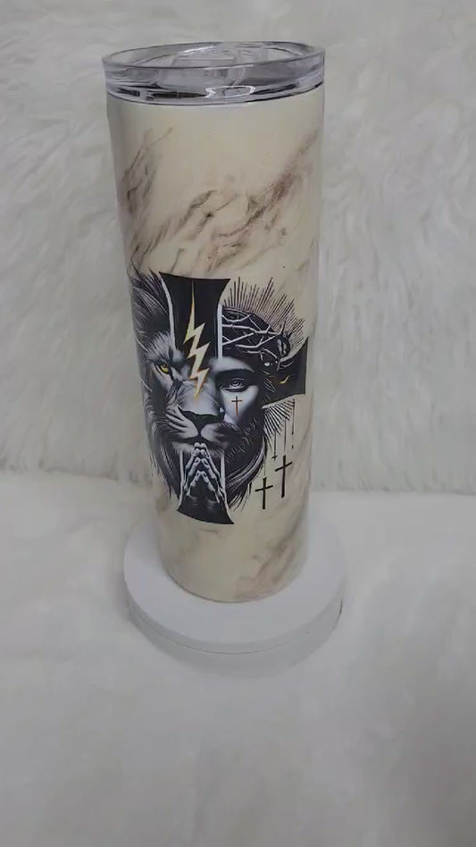 Lion's Prayer - 30 oz. Skinny Tumbler
